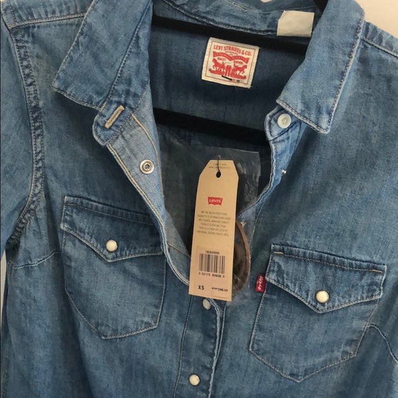 Levi’s Denim Shirt Dress- XS - Picture 3 of 3